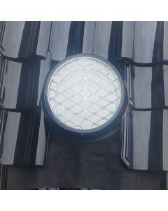 Powerdaylight Ø 53 cm set rond doorvoer hellend dak Ubiflex Cradle